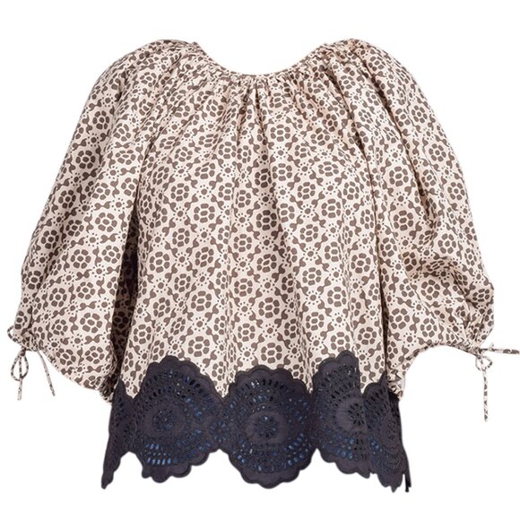 Rhode Rowan Top in Kalahari Floral Eyelet - Picture 2 of 4